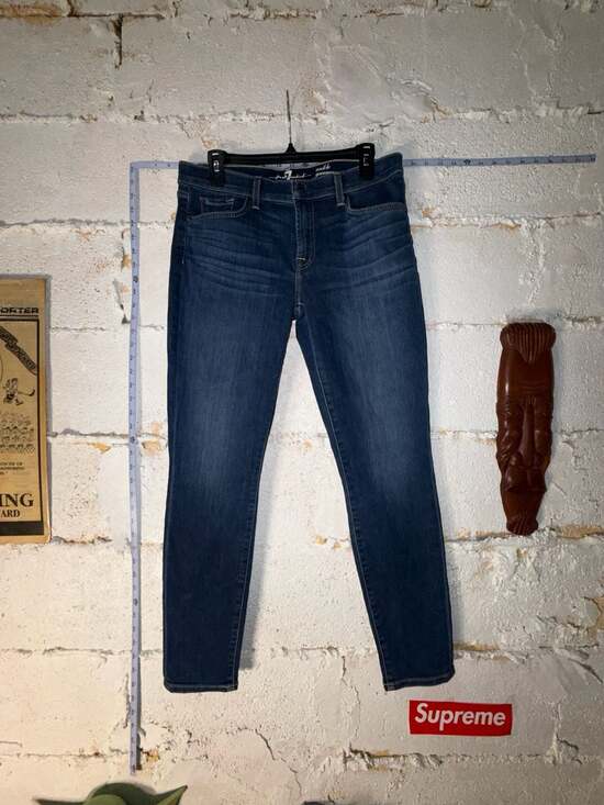 7 For All Mankind Denim - 7 For All Mankind Ankle Gwenevere Skinny Jeans Size 32